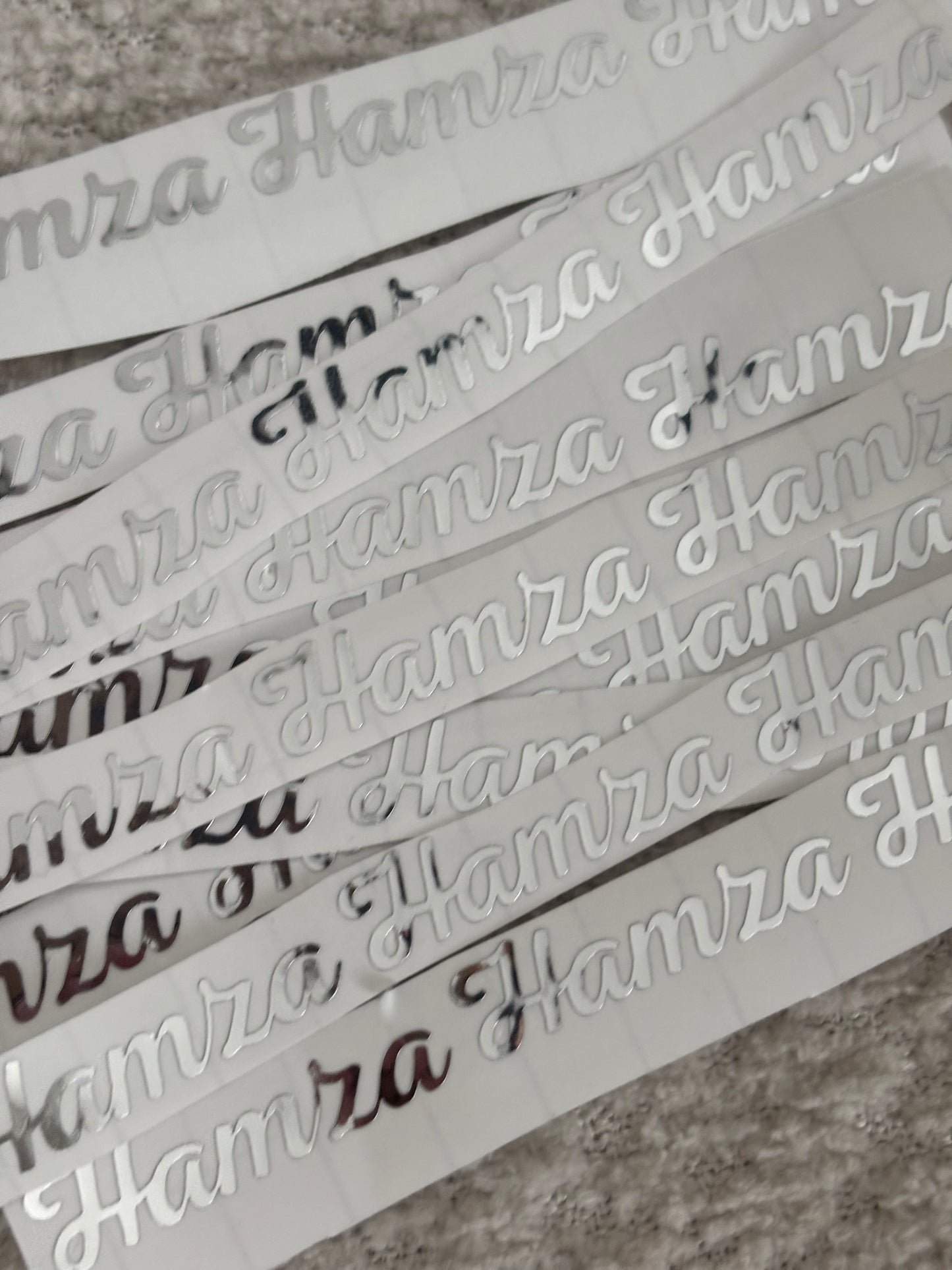 Vinyl sticker | zilver