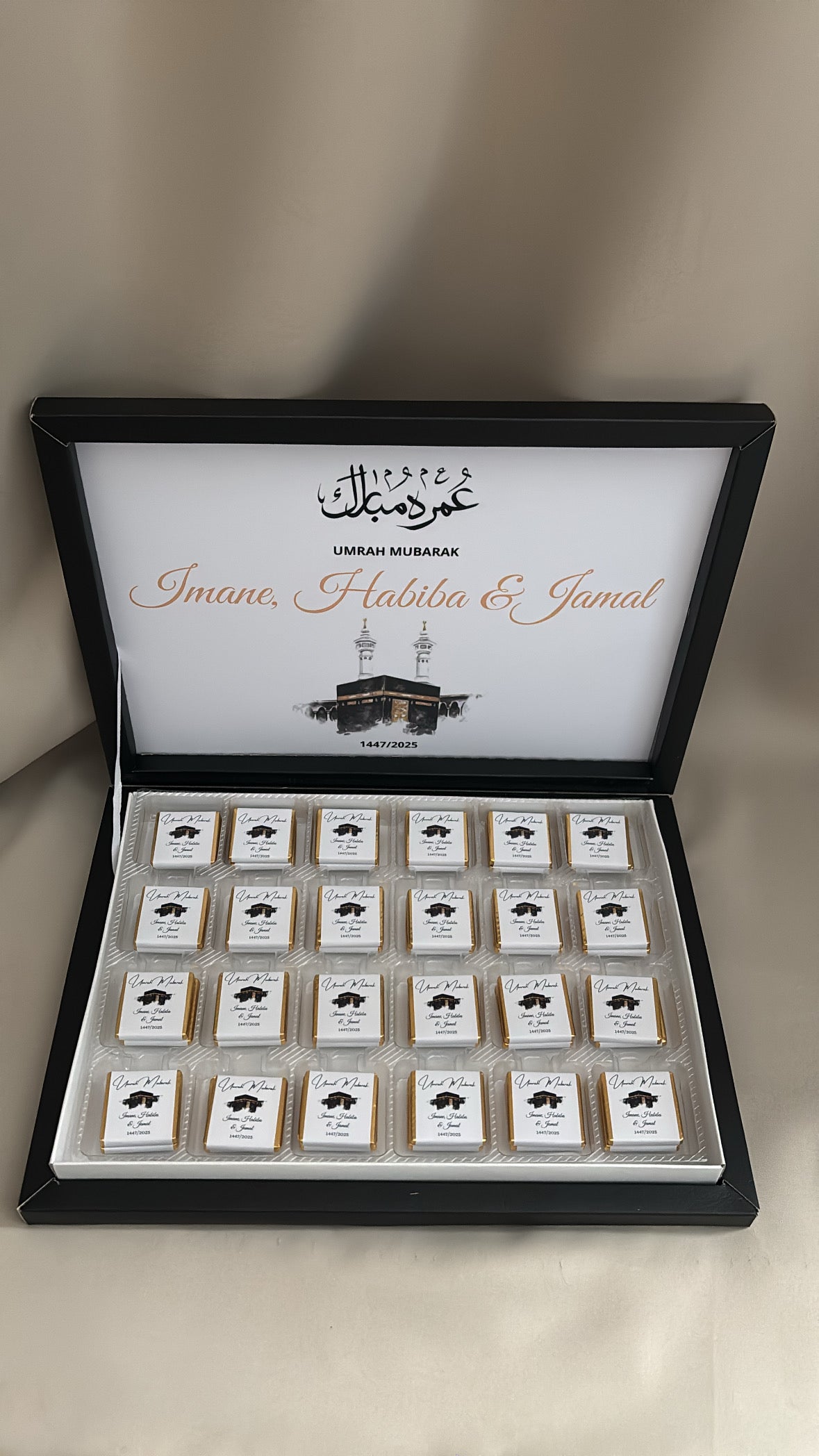 Umrah & Hadj Mubarak Chocoladebox | met inhoud