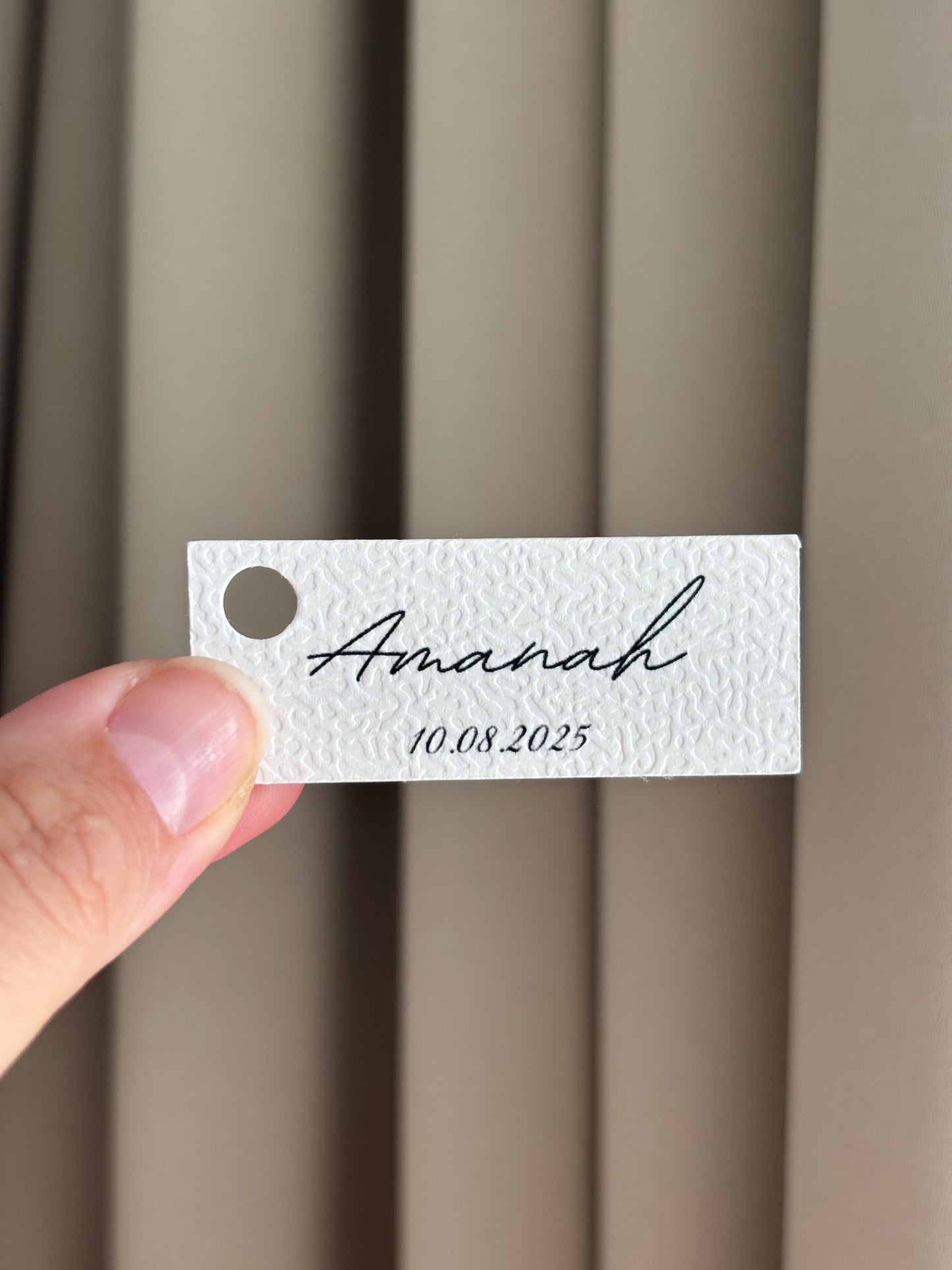 Hanglabels met naam | 5x2
