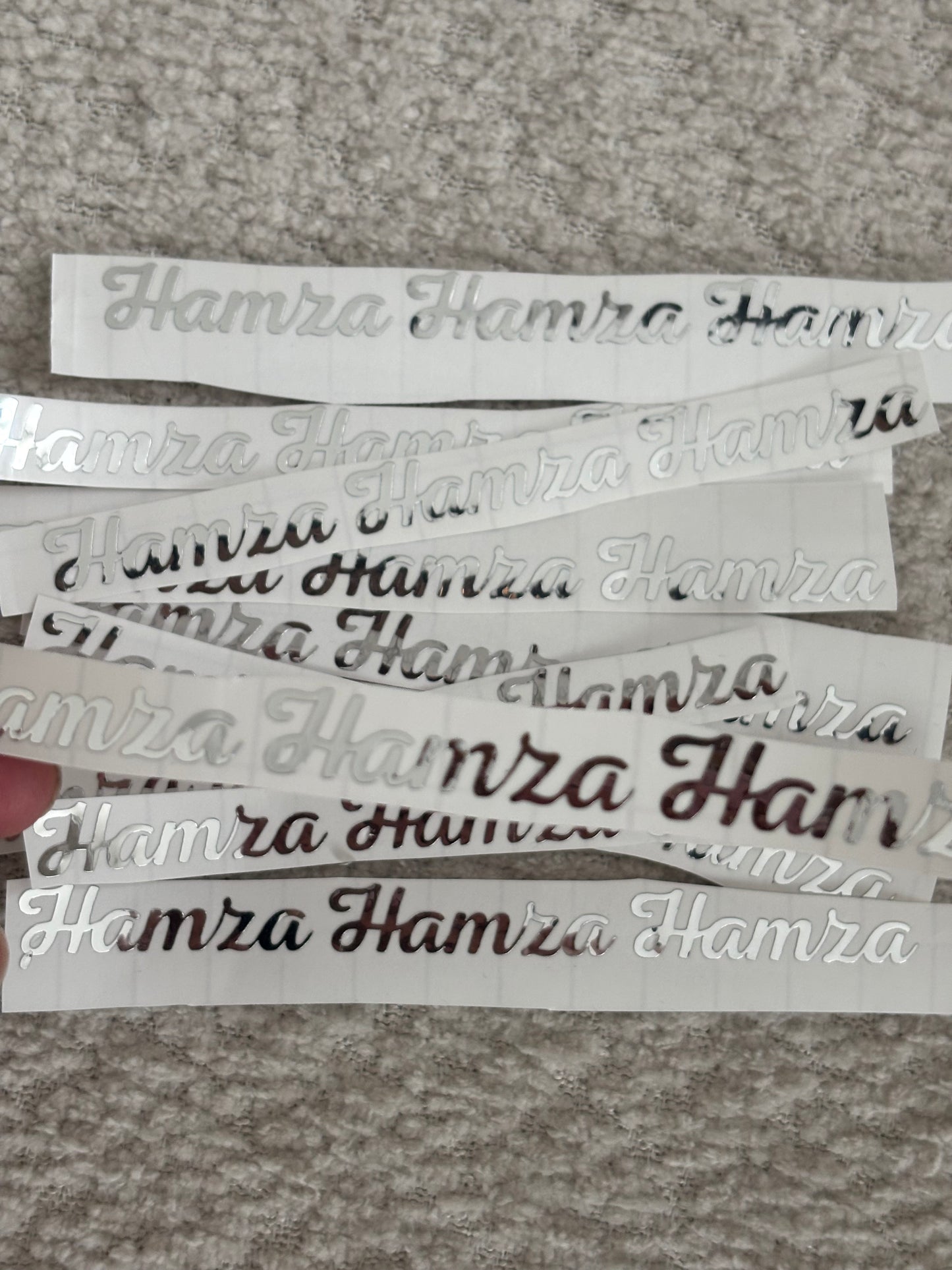 Vinyl sticker | zilver