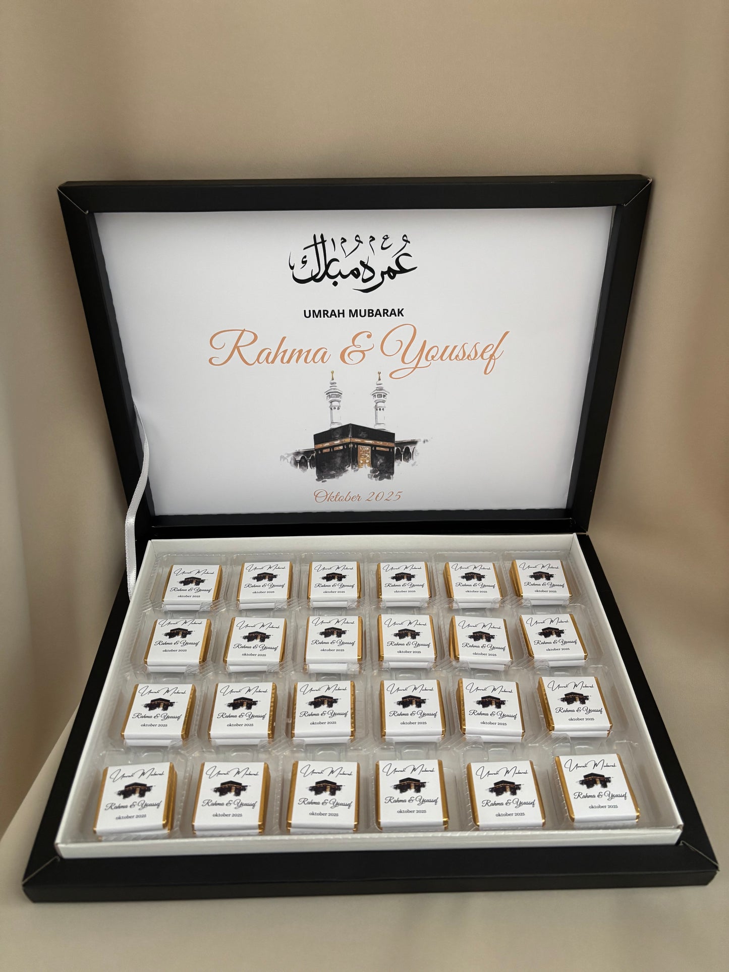 Umrah mubarak Chocoladebox | met inhoud & ontwerp
