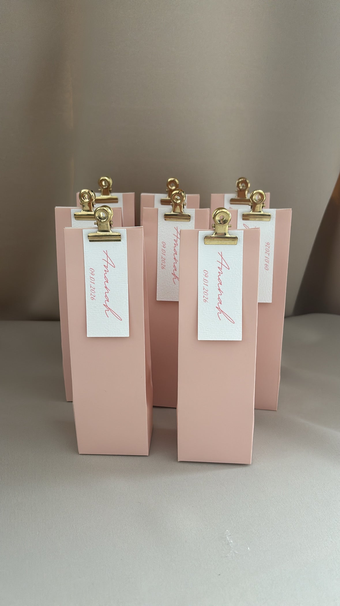 Babyshower bedankje | hoog doosje