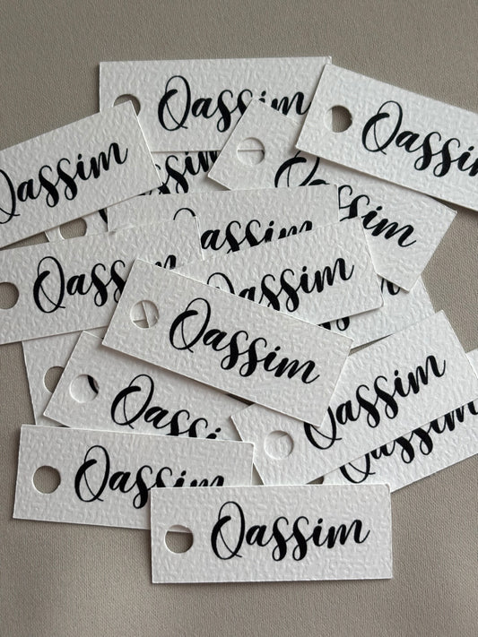 Hanglabels met naam || 5x2