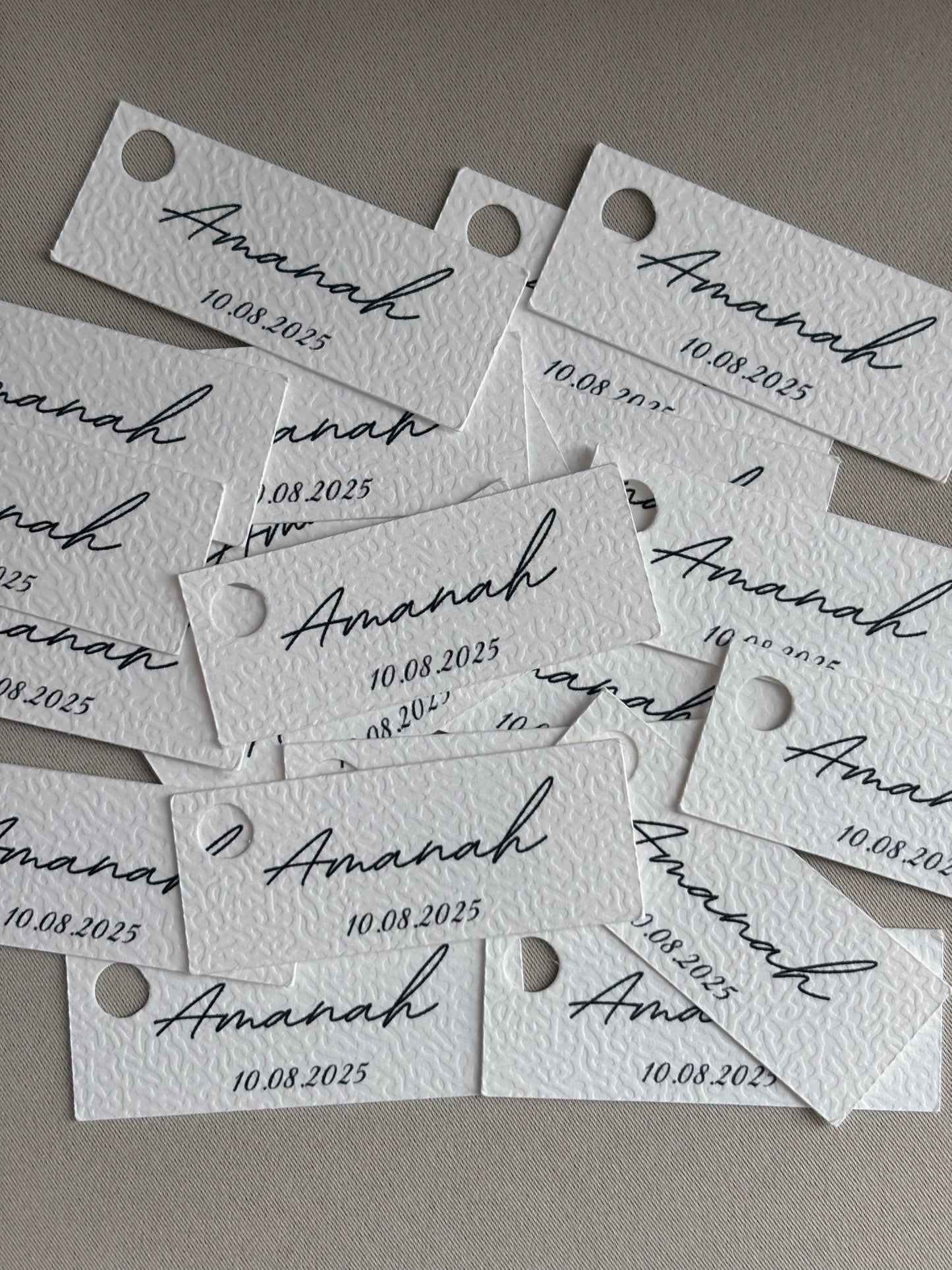 Hanglabels met naam | 5x2