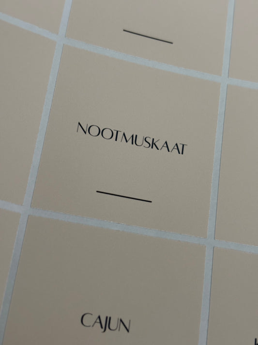 Kruidenlabels| licht beige |Alta