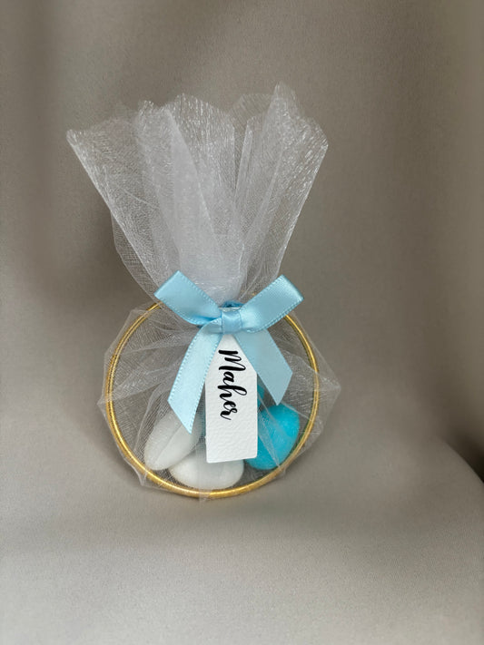 Geboorte bedankje | met amandelbonen