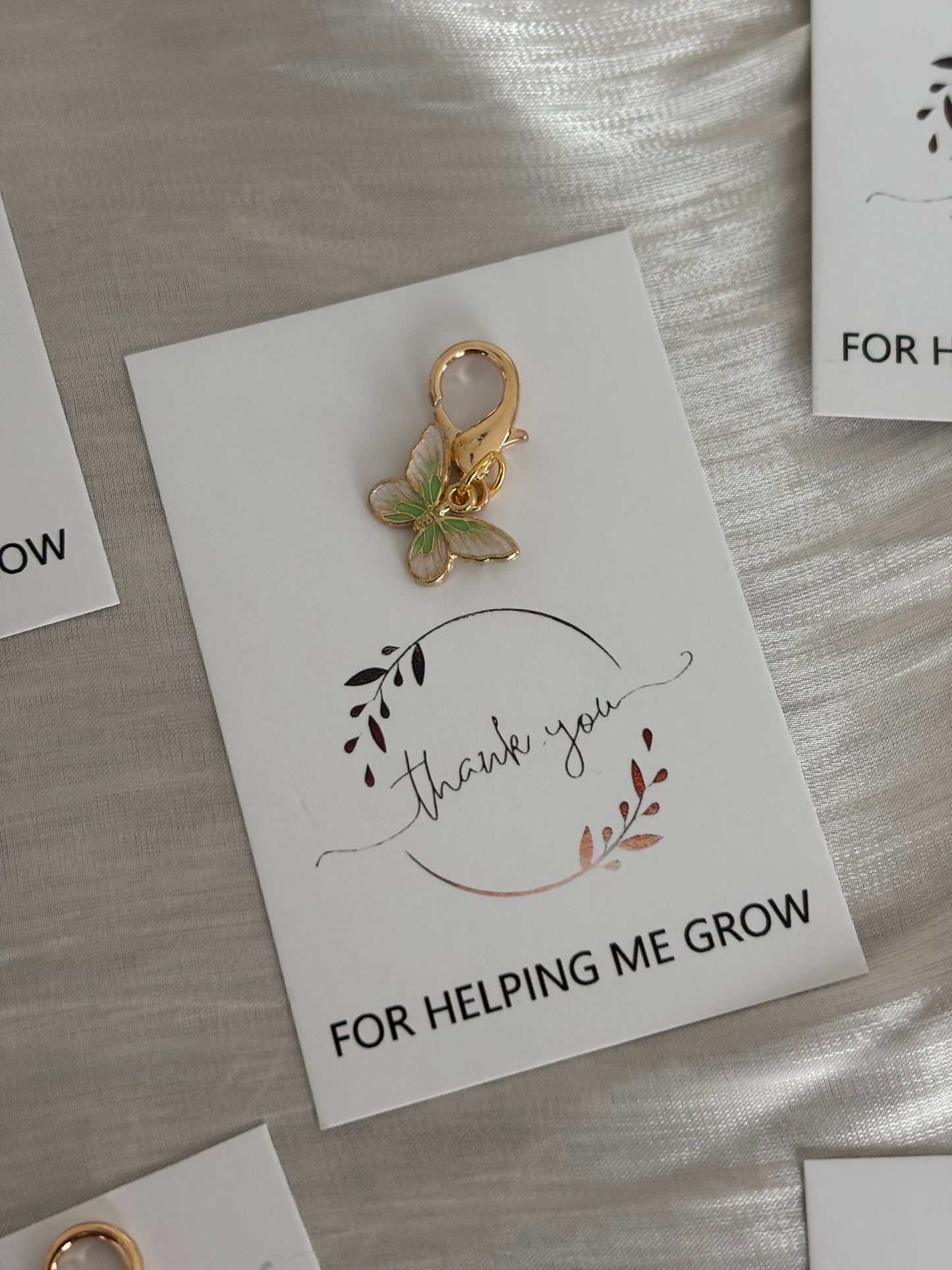 Vlinder Thank you | for helping me grow