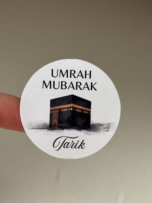 Umrah & hajj Mubarak ronde stickers