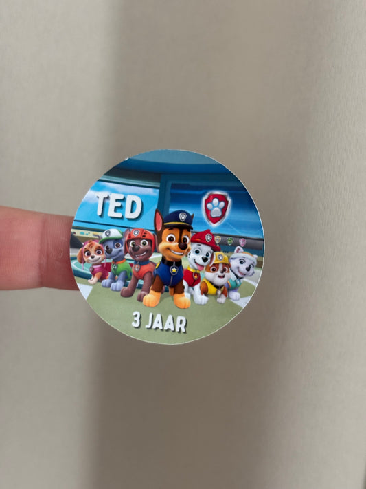 Traktatie stickers | wij ontwerpen