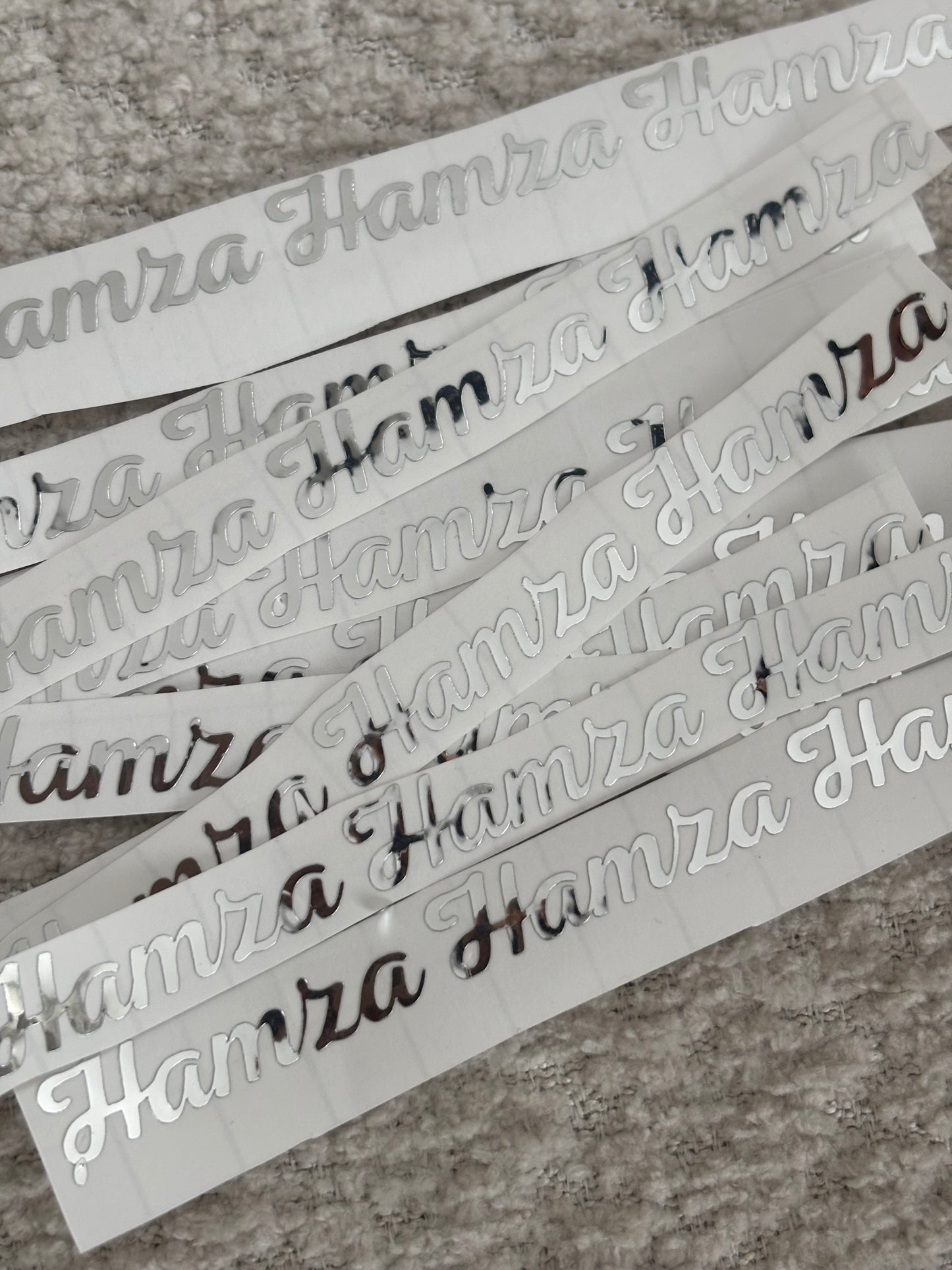Vinyl sticker | zilver