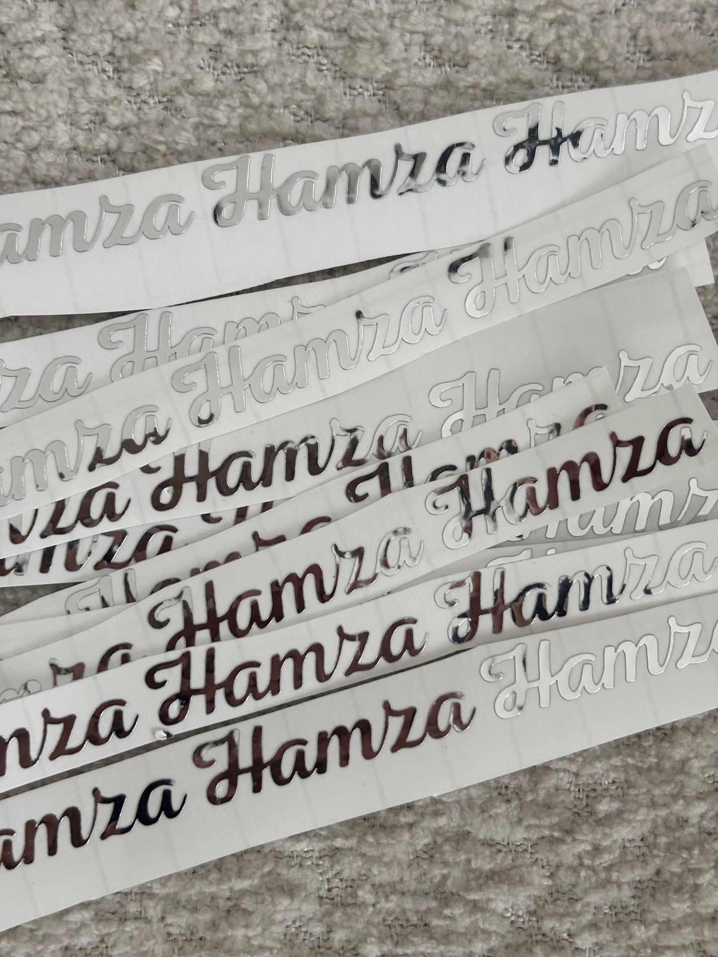 Vinyl sticker | zilver