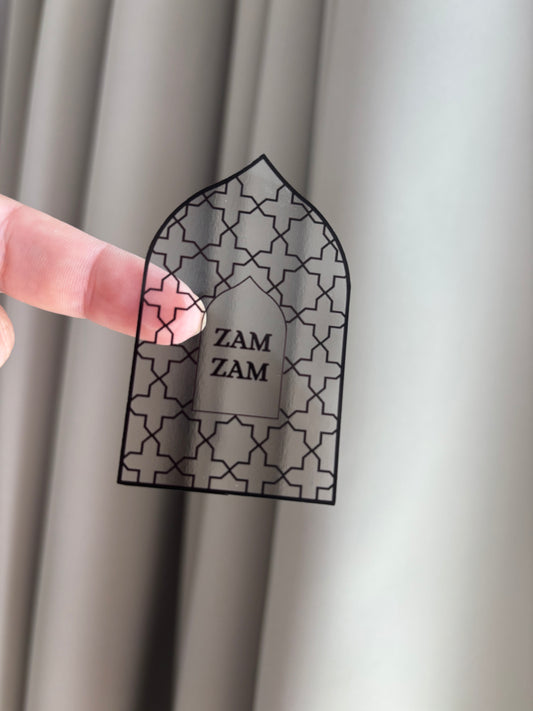 Zamzam stickers | transparant