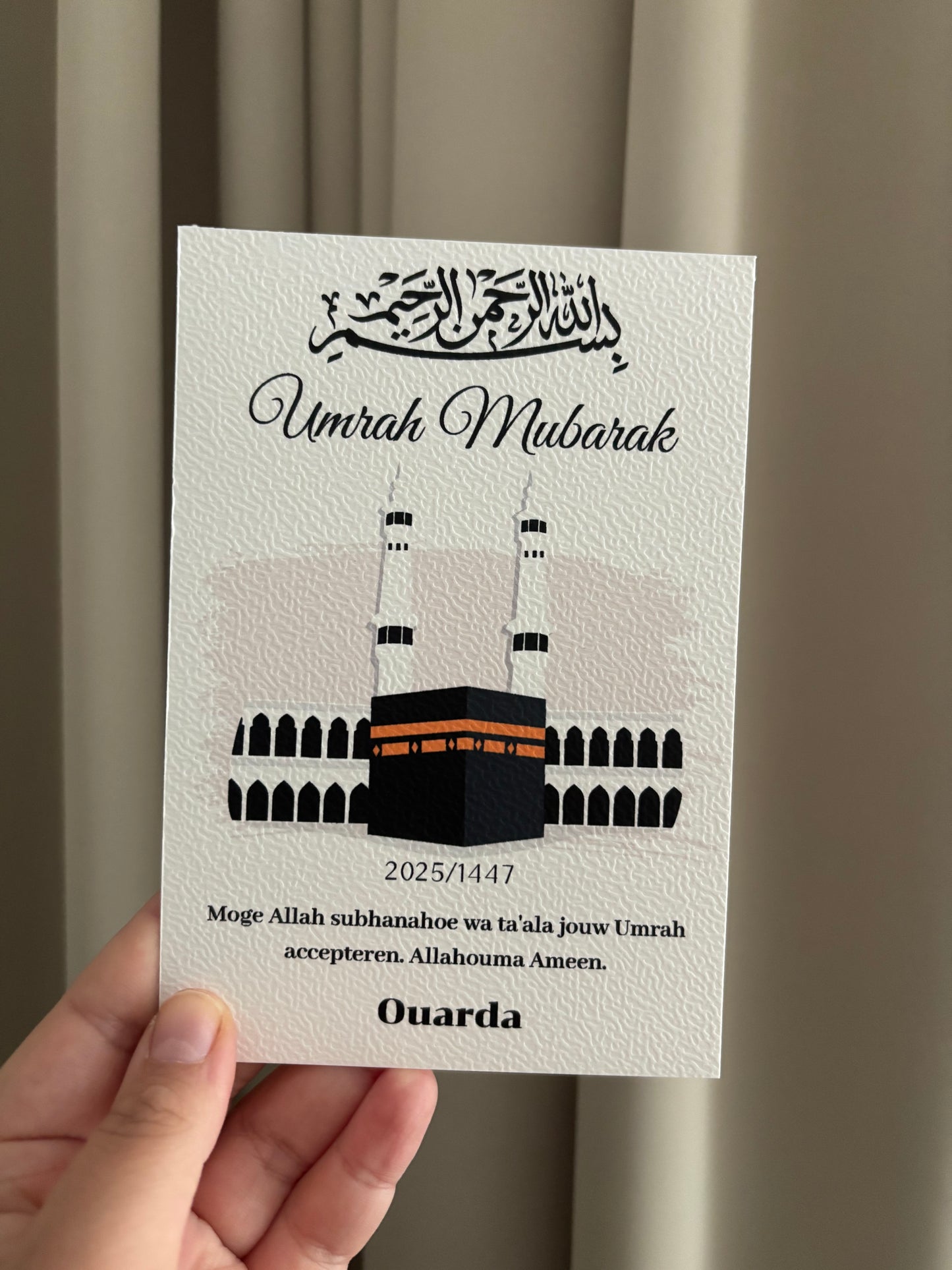 Umrah Mubarak | tafelkaart