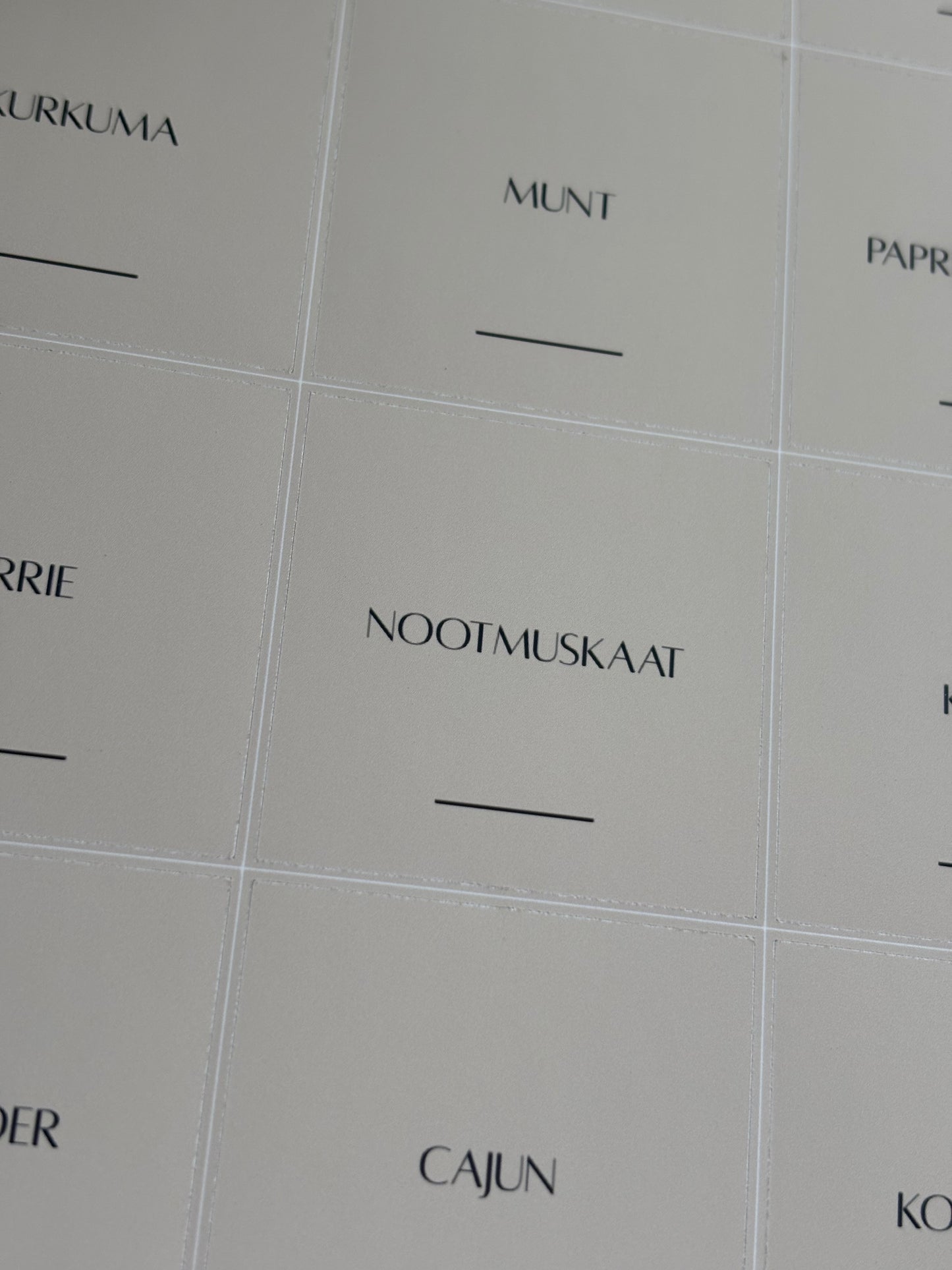 Kruidenlabels| beige |Alta