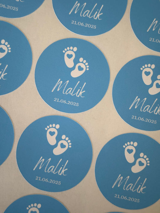 Geboorte stickers | voetjes