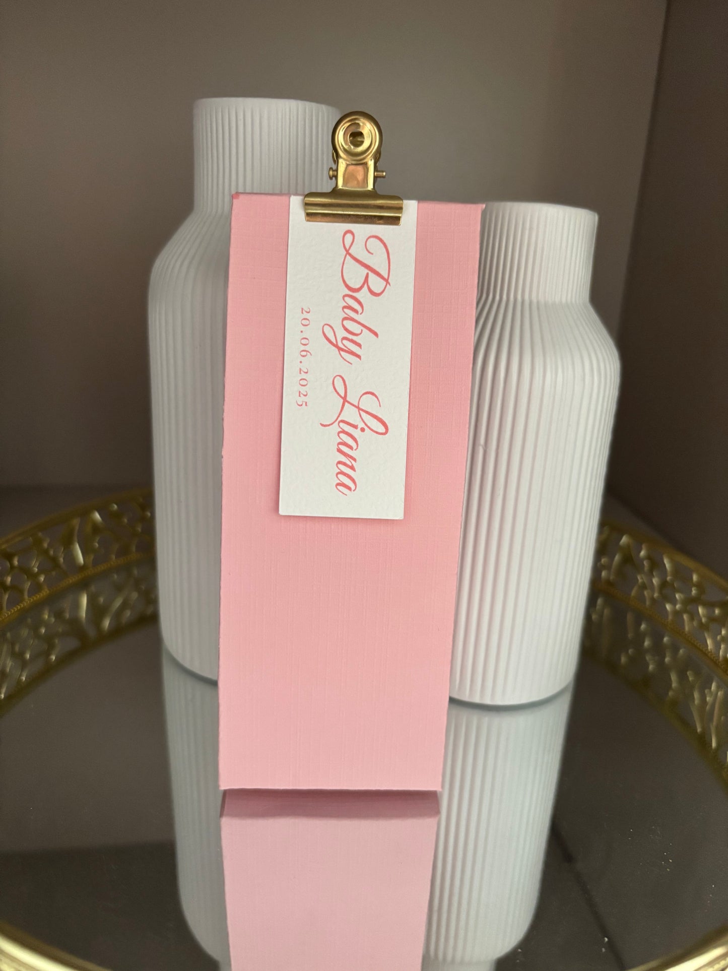 Babyshower bedankje | hoog doosje | verschillende kleuren
