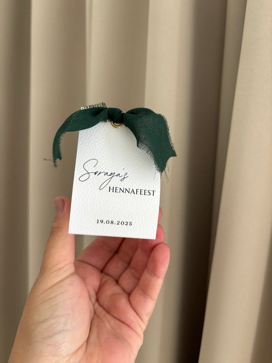 Bubblekaars bedankjes| hennafeest