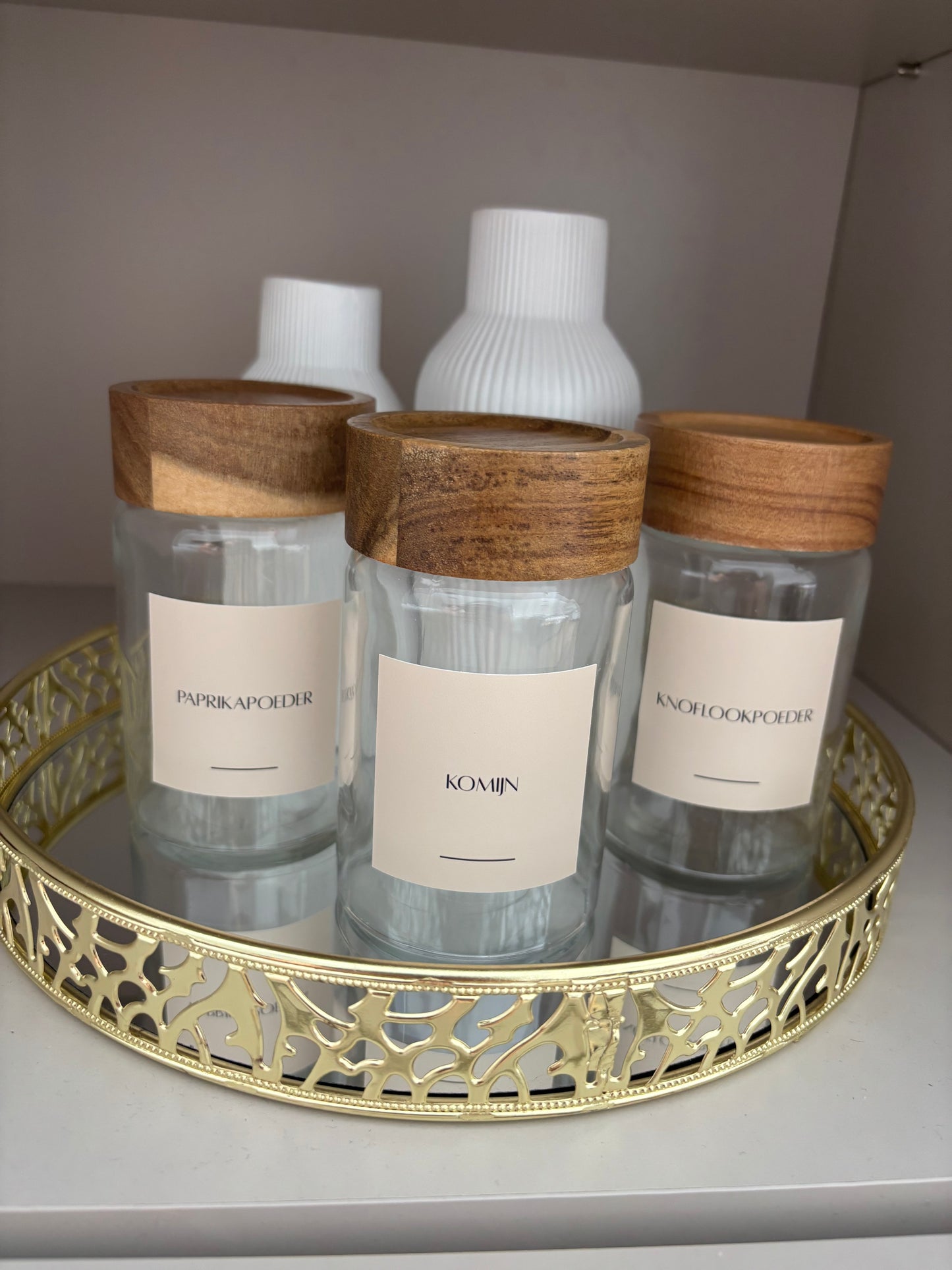 Kruidenlabels| beige |Alta