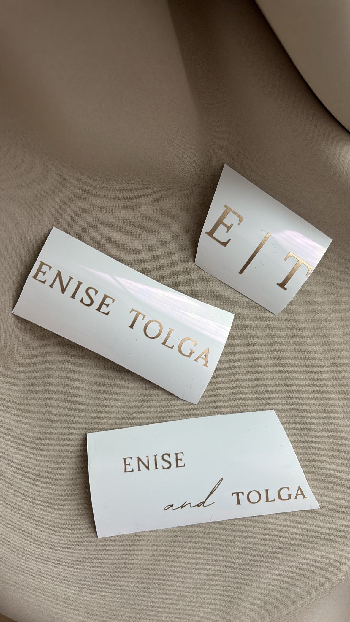 Dienblad vinyl stickers | set van 3