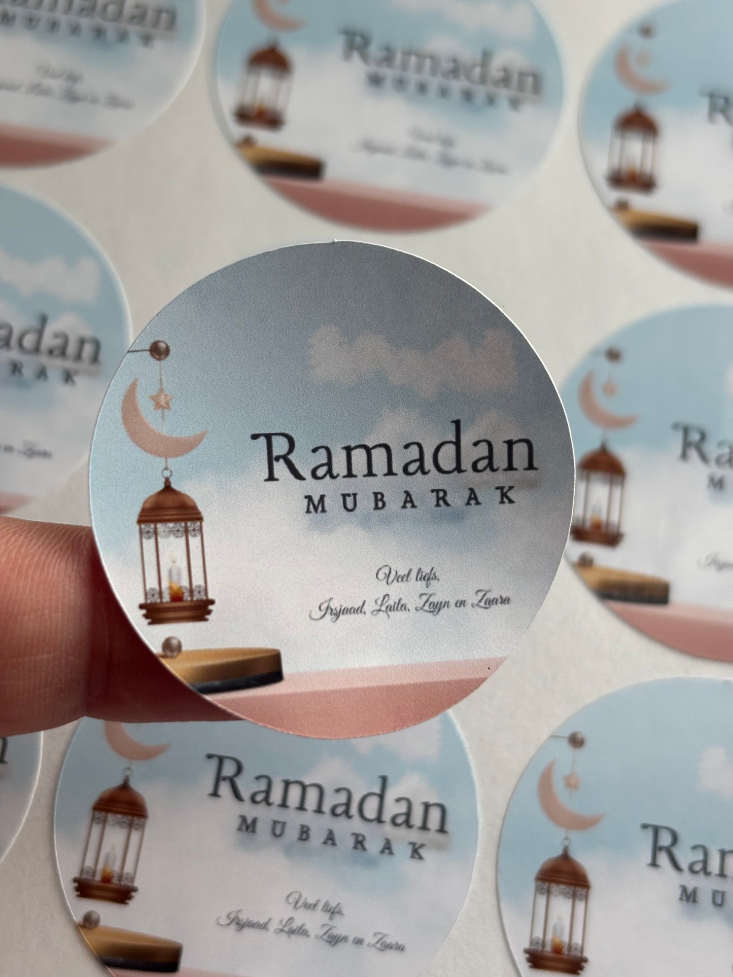 Ramadan / Eid Mubarak ronde stickers