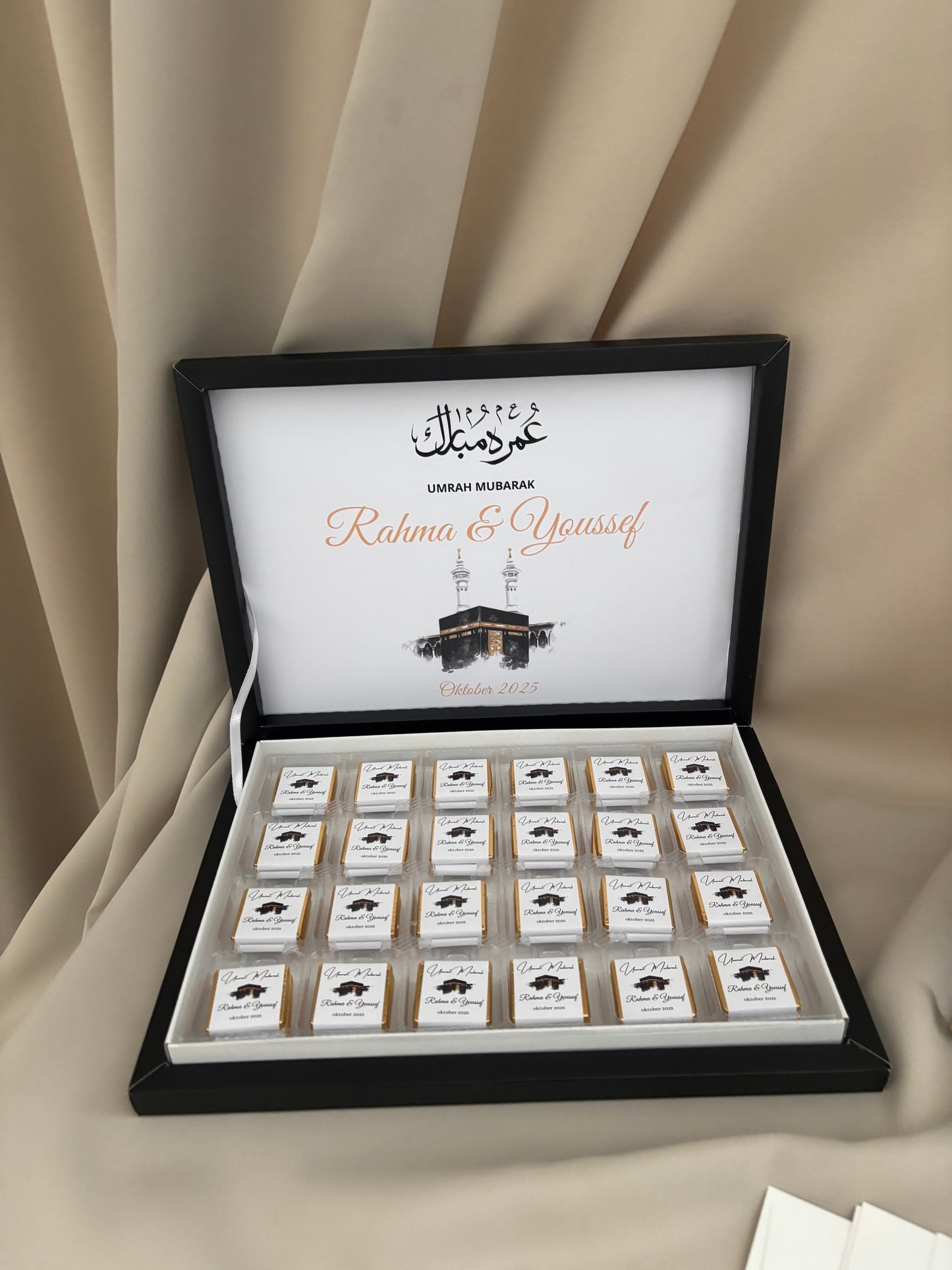 Umrah mubarak Chocoladebox | met inhoud & ontwerp