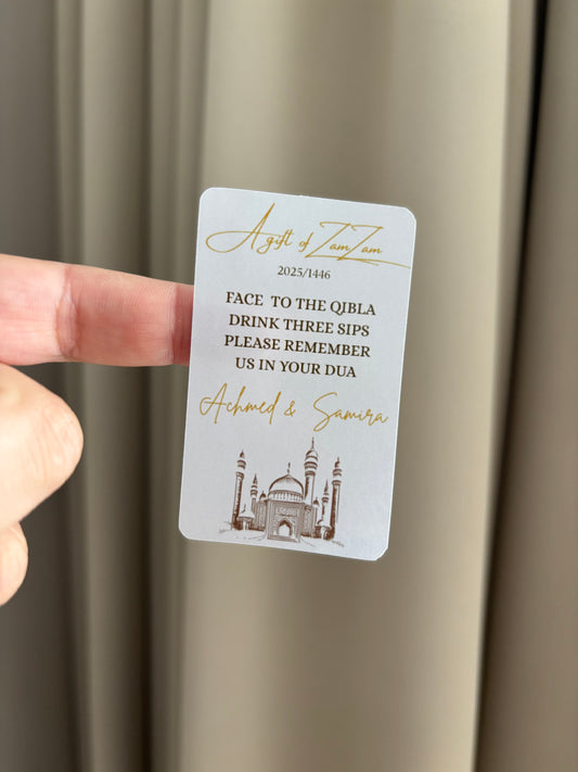A gift of zamzam stickers| nude
