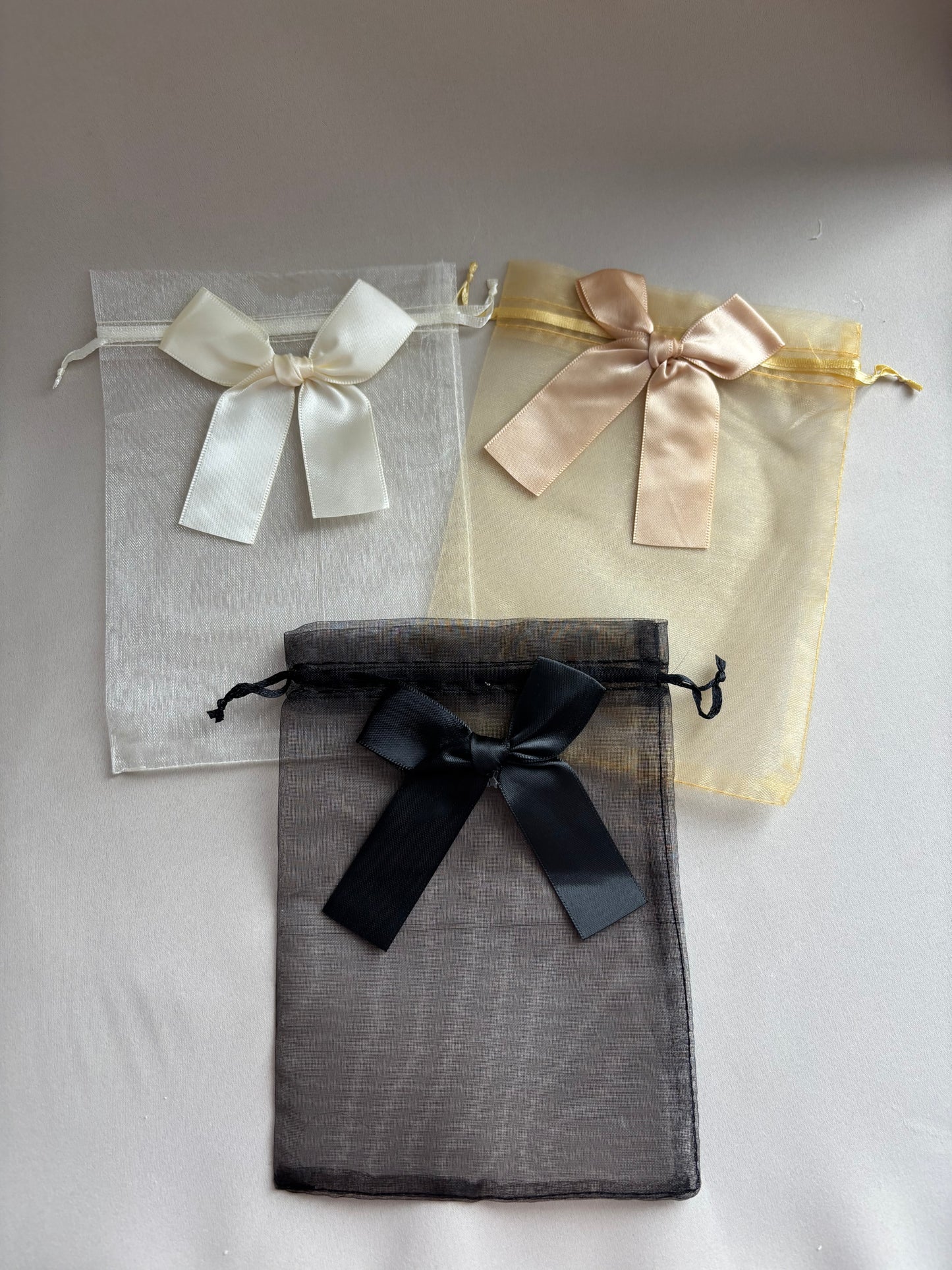 Zakjes met strik | Beige