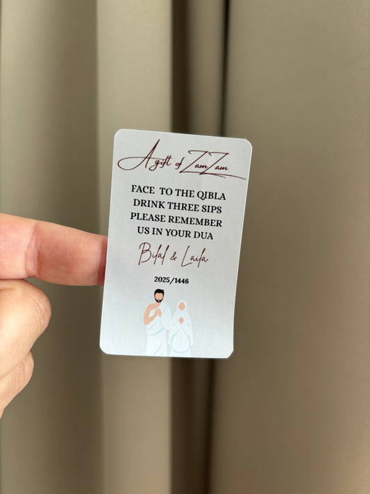 A gift of zamzam stickers | nude