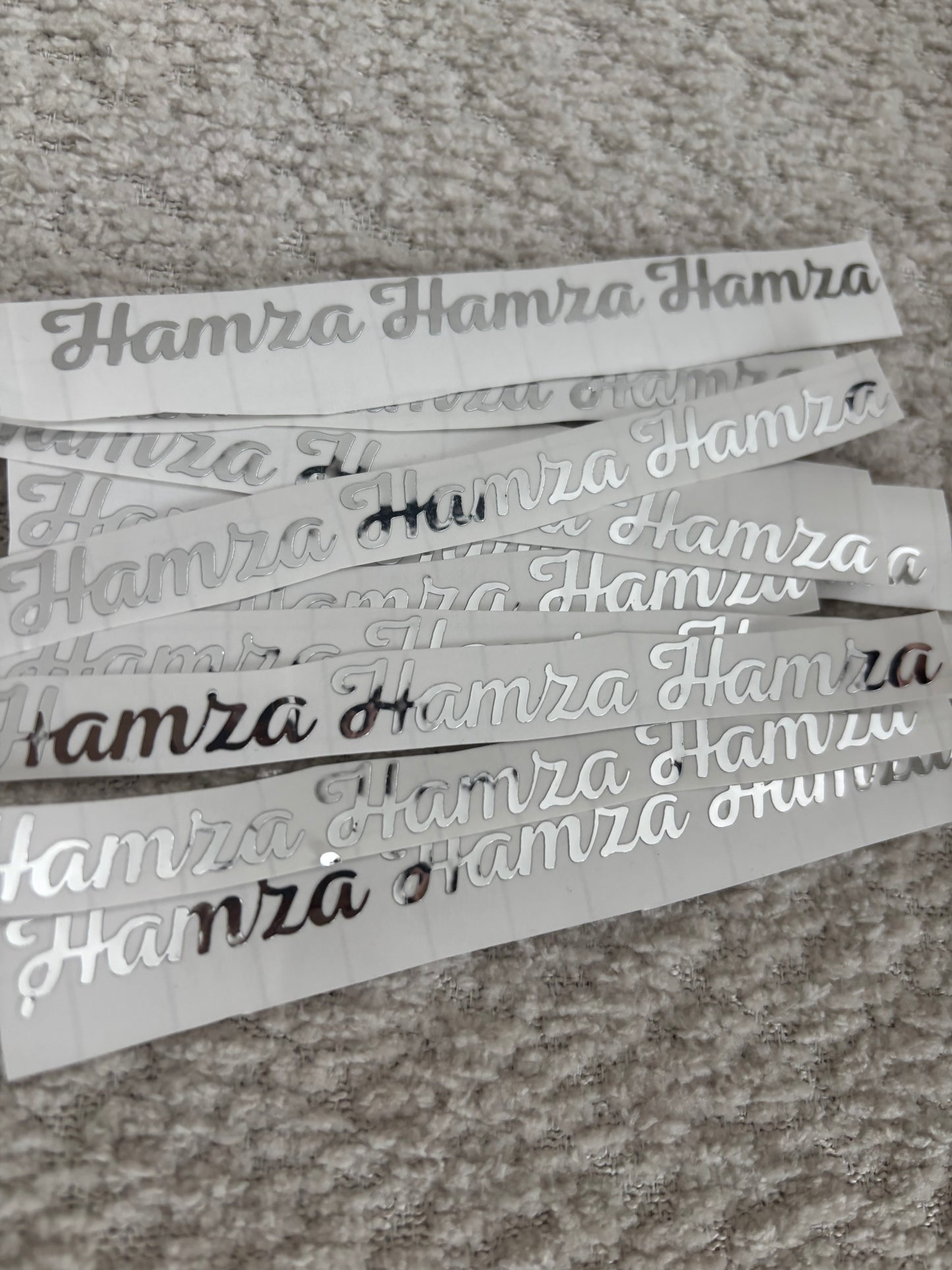 Vinyl sticker | zilver