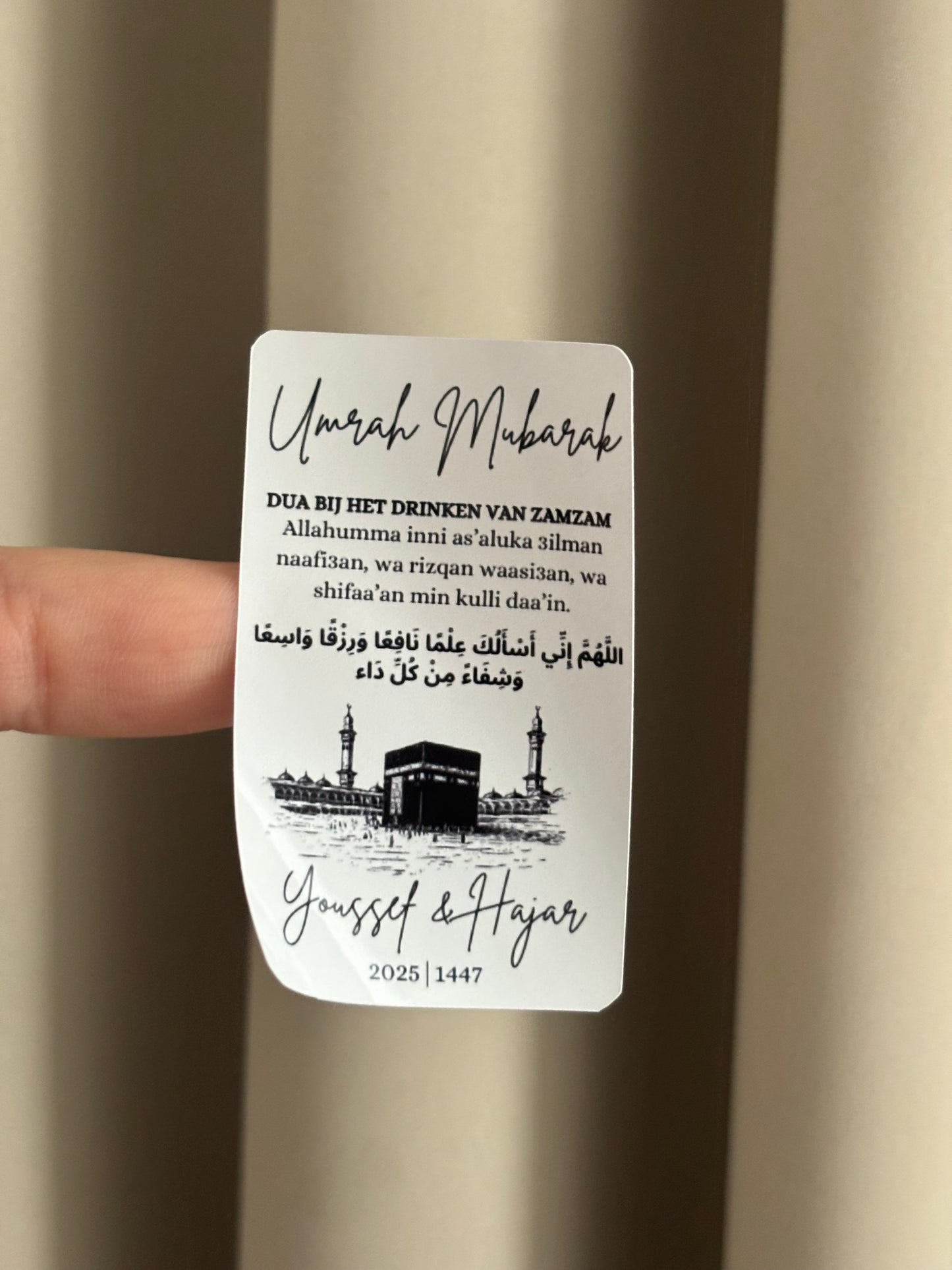 Umrah Mubarak zwart/wit|zamzam stickers