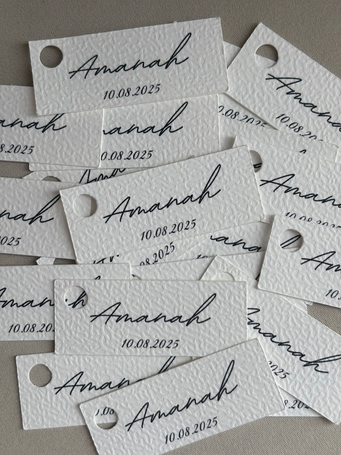 Hanglabels met naam | 5x2