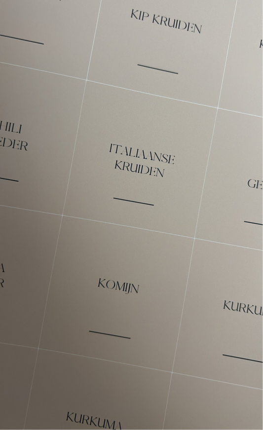 Kruidenlabels | pierson | beige