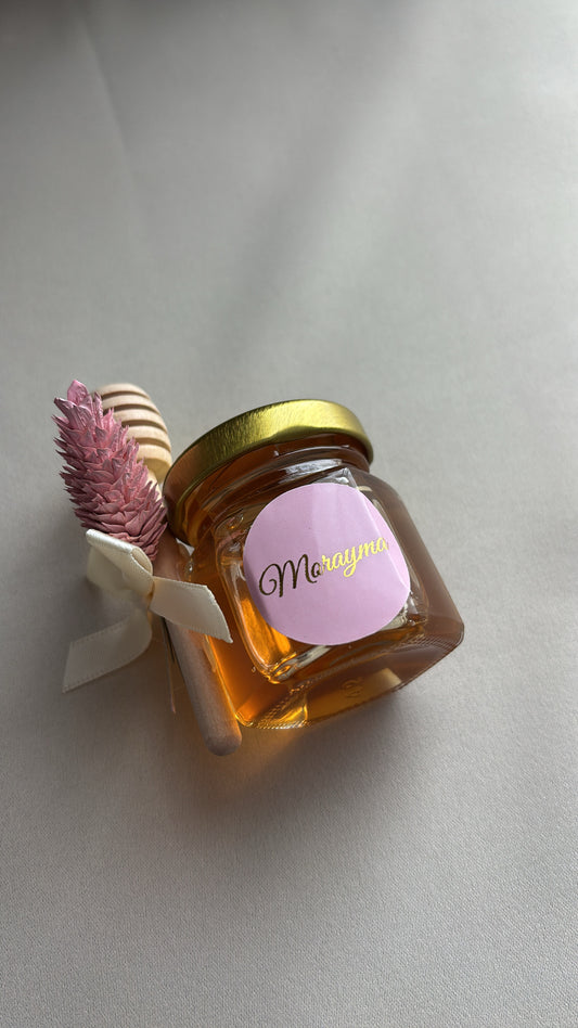 Honingpotjes met sticker