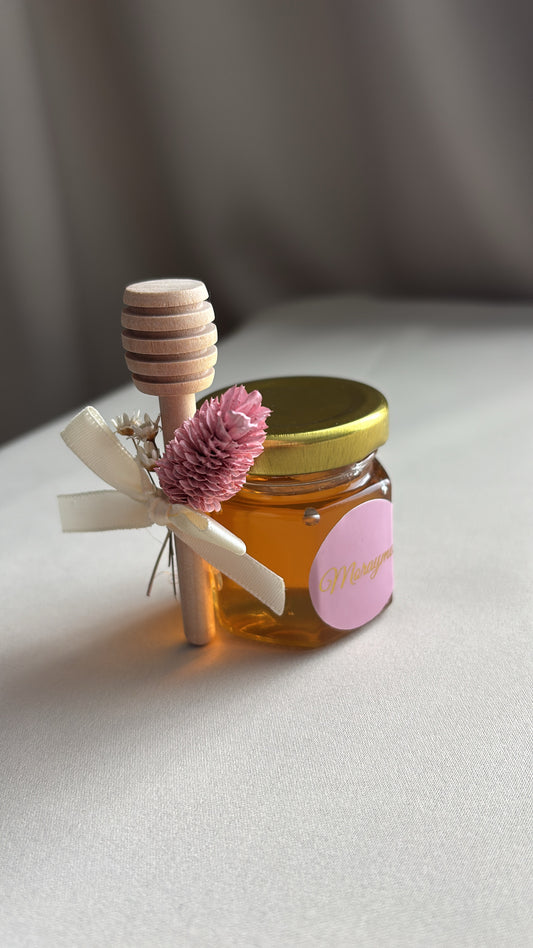 Honingpotjes met sticker