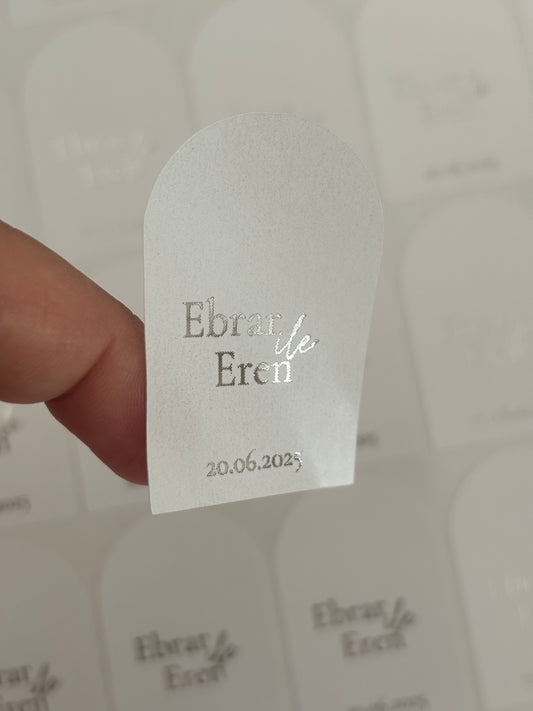 Stickers met zilver of goudfolie