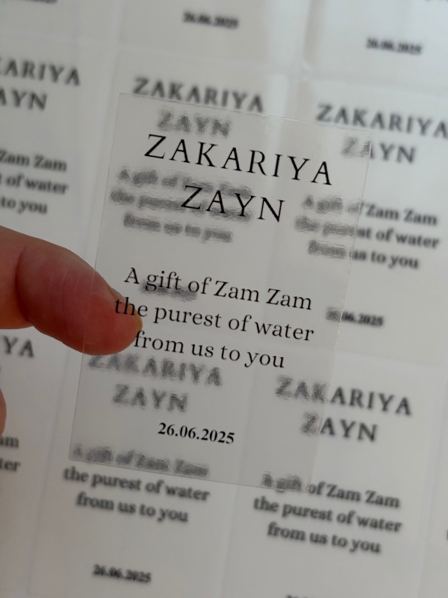 A gif of zamzam stickers | transparant