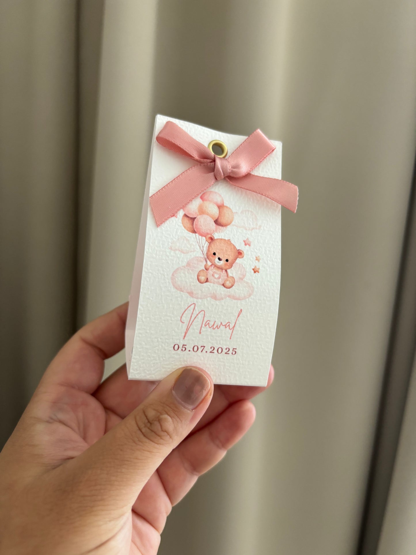 Bubble kaars bedankje | babyshower