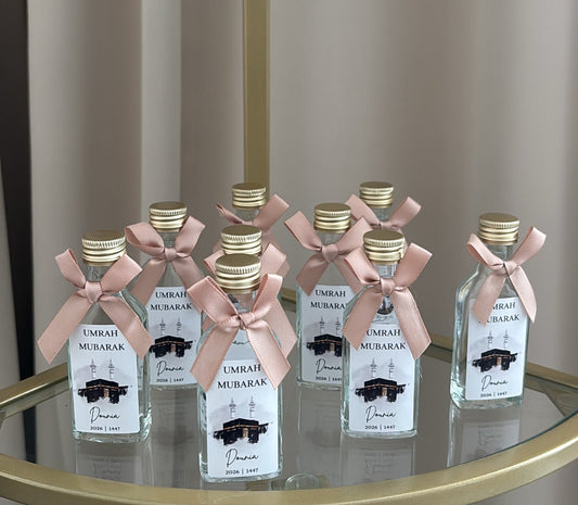 Umrah Mubarak, hadj Mubarak, 20ML zamzam flesjes