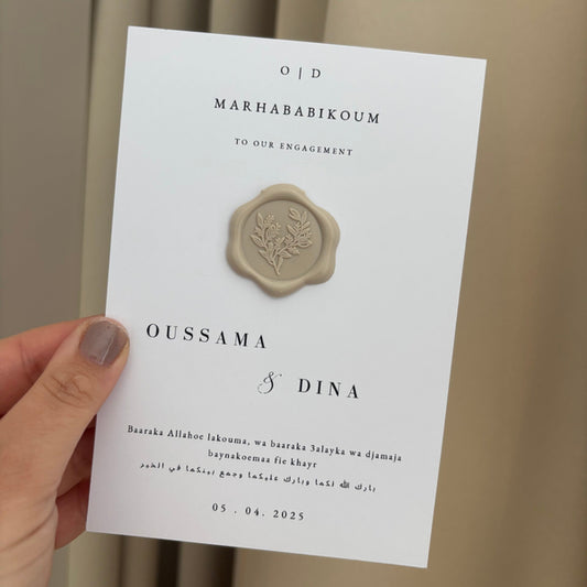 Tafelkaart | verloving