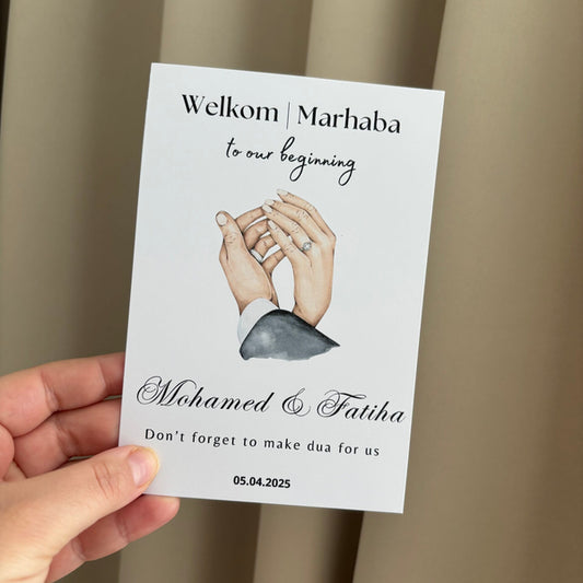 Tafelkaarten | bruiloft & verloving