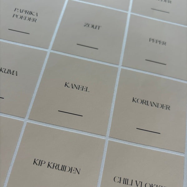 Kruidenlabels | pierson | beige