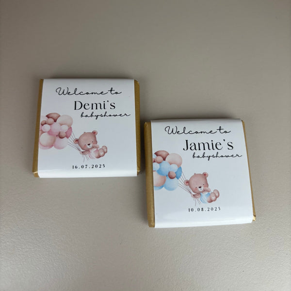 Babyshower | mini chocolade