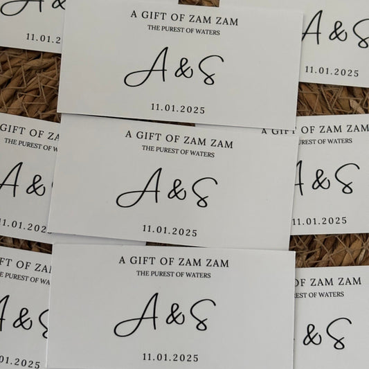 A gift of zamzam stickers