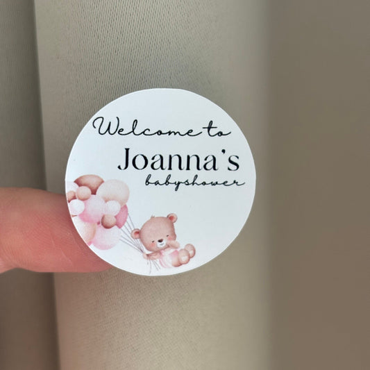 Geboorte stickers || Roze