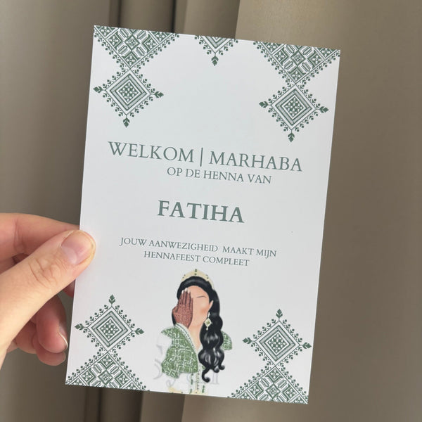 Henna Tafelkaart | groen