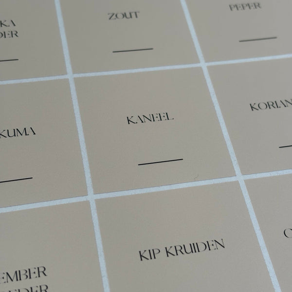 Kruidenlabels | pierson | beige