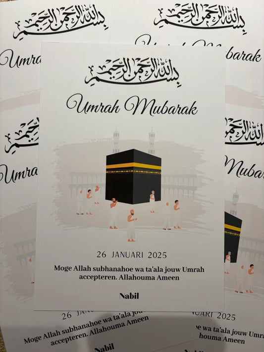 Tafelkaart || Umrah Mubarak