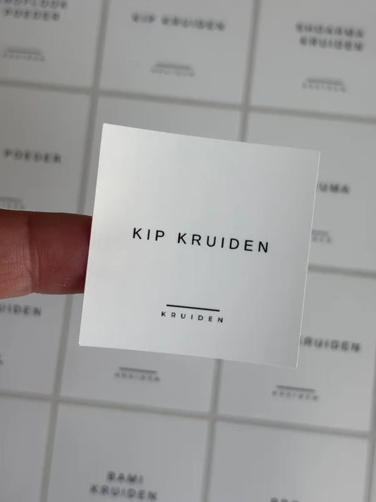 Kruidenlabels | wit