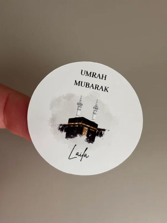 Umrah & Hadj Mubarak ronde stickers