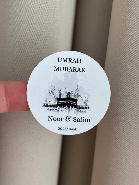 Ronde stickers || Umrah & Hadj Mubarak